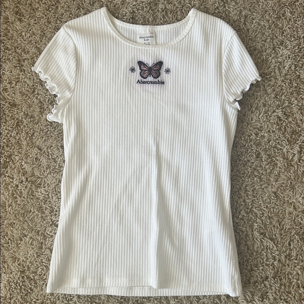 Abercrombie kids ribbed short sleeve top Size 11/12